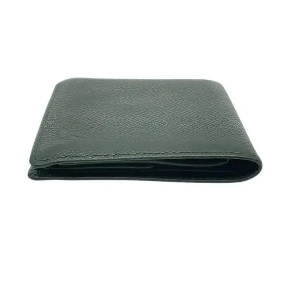 Louis Vuitton Taiga Green3 Cult Card Wallet W/ Dust Bag